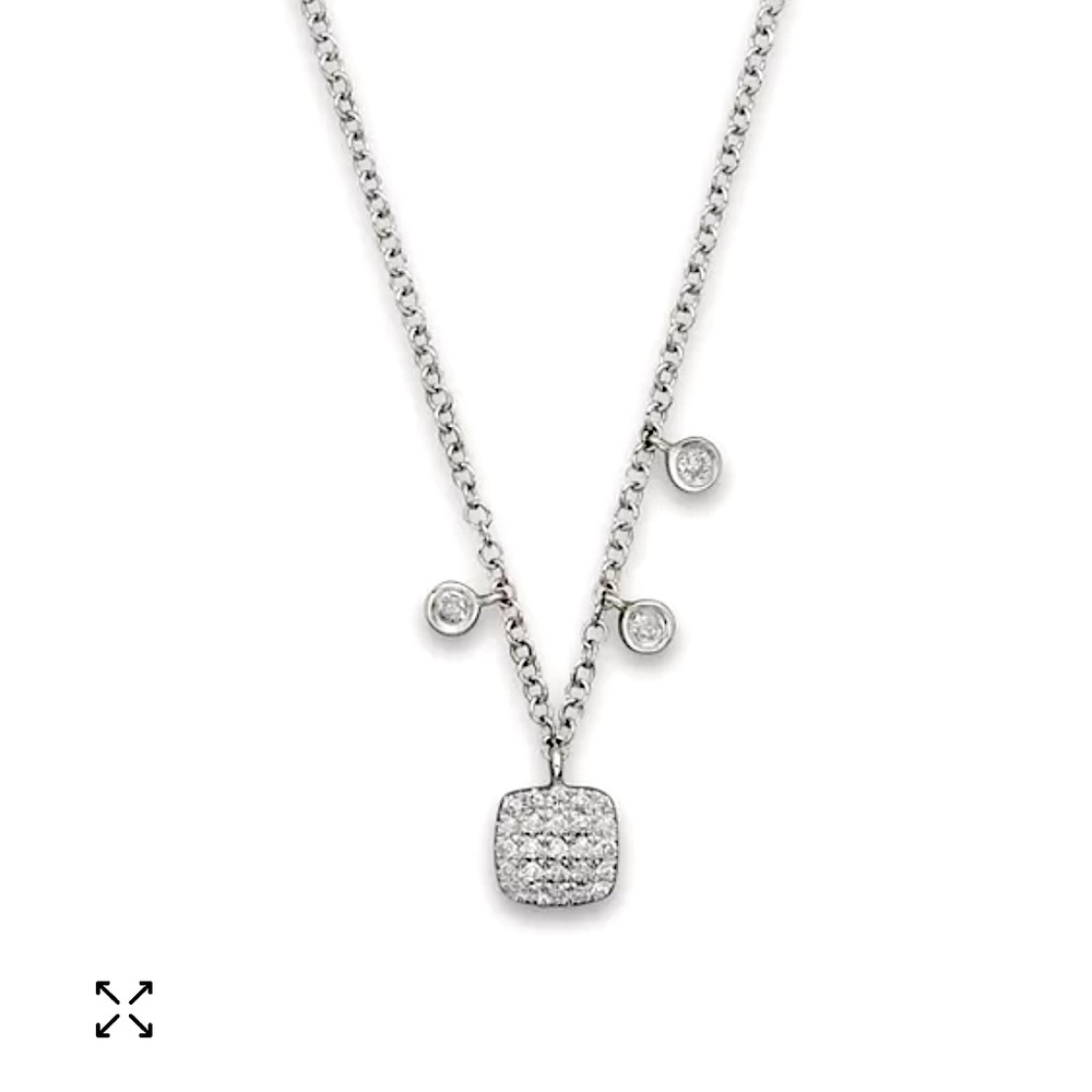 Meira T 14k Solid WG Gold Diamond Necklace Bloomingdale’s